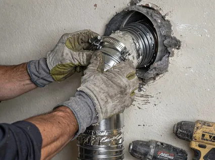 Dryer Vent Hose Installation in Ellington