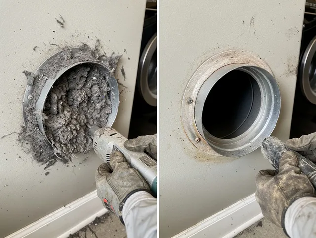 Professional clogged vent cleaning by Ellington Dryer Vent Cleaning in Ellington