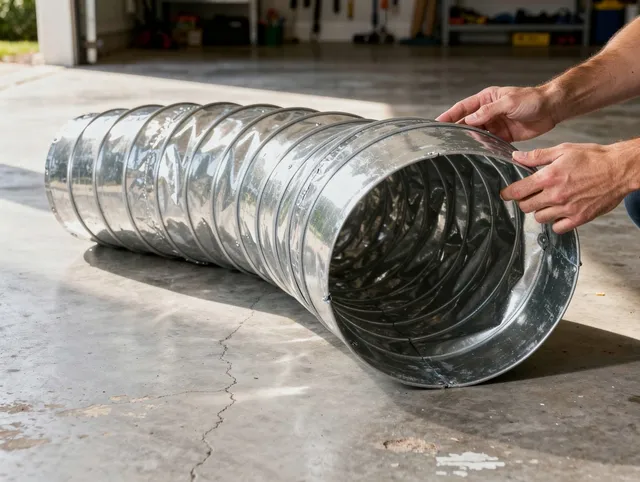 Ellington Dryer Vent Cleaning specialist using advanced equipment for thorough duct cleaning in Ellington
