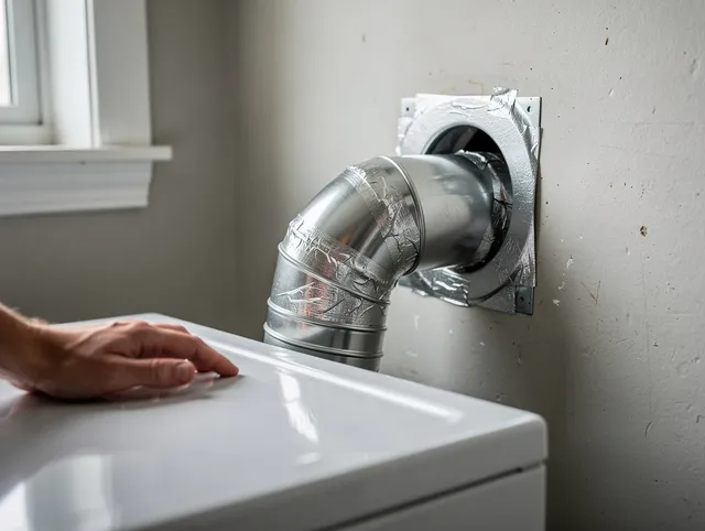 Ellington Dryer Vent Cleaning expert performing professional dryer vent repair and installation in Ellington