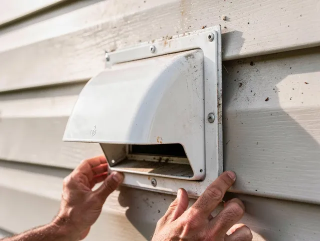 Ellington Dryer Vent Cleaning technician delivering thorough residential dryer vent cleaning service in Ellington
